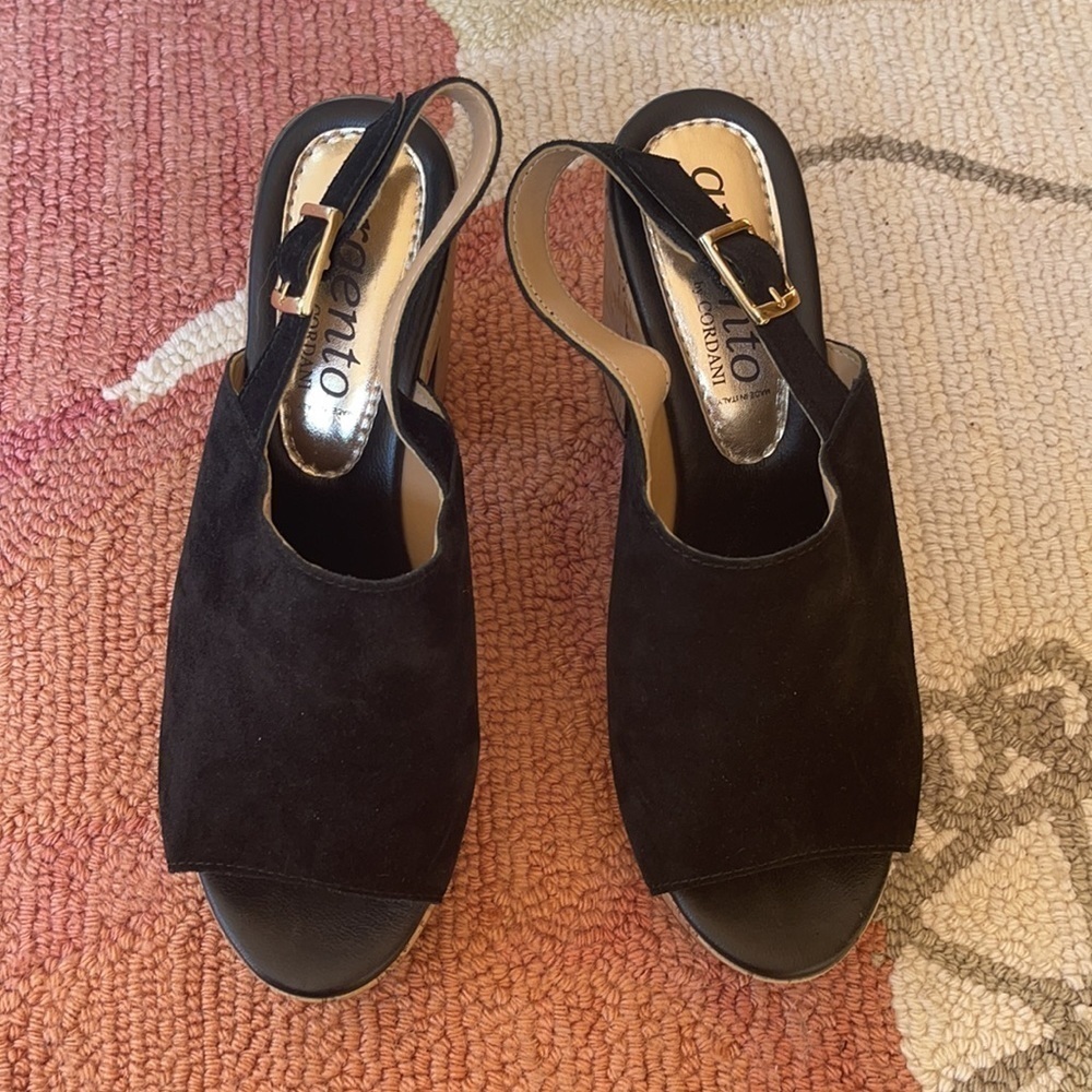 CORDANI Argento Cork Wedge NWOT - Picture 11 of 13
